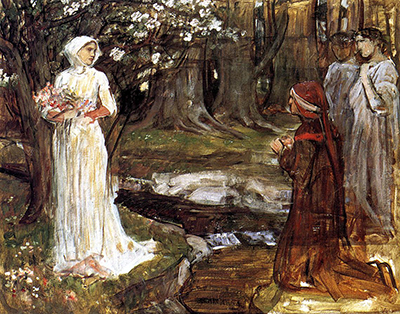 Dante and Matilda John William Waterhouse